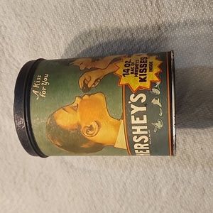 Vintage Hershey Kisses Tin Can